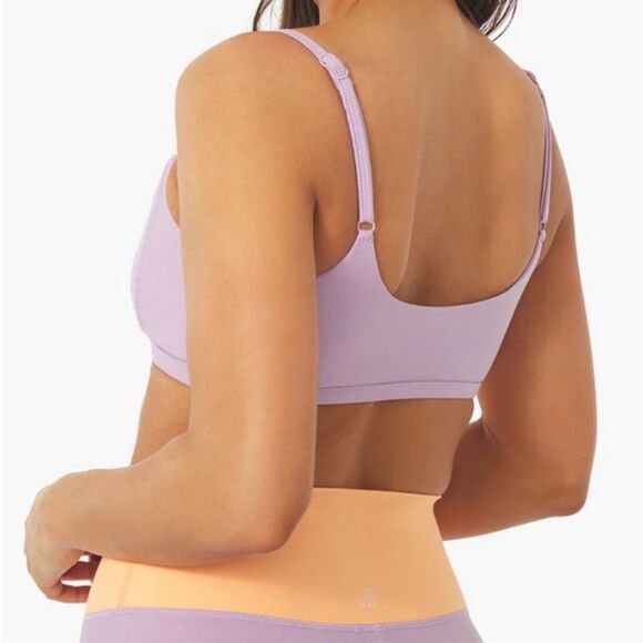 WEWOREWHAT LADIES CAMI BRA TOP FAIR ORCHID UNPADDED SIZE S,M - Picture 2 of 3